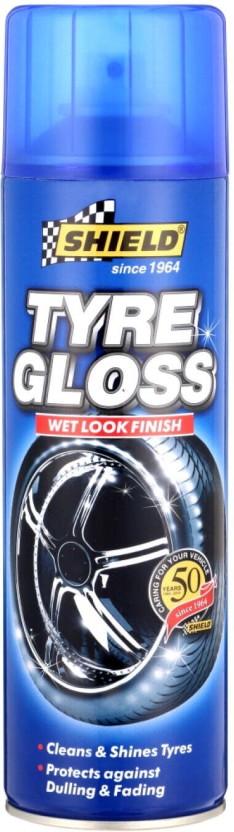 Shield Tyre Gloss Spray Wheel Tire Cleaner (Pack of 1, 400 ml)