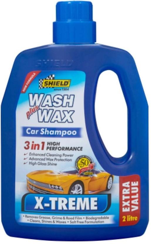 SHIELD_1 X-Treme Wash Plus Wax Vehicle Washing Liquid (2000 ml)
