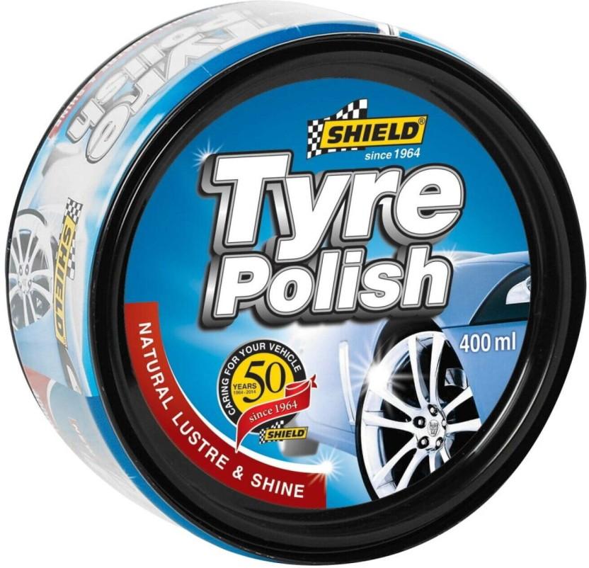 Shield Tyre Polish Paste Wheel Tire Cleaner (Pack of 1, 400 ml)