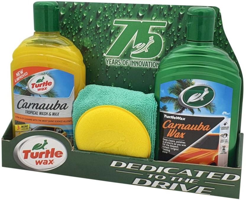 Turtle Wax Carnuaba Shampoo Vehicle Cleaning Combo for Car (130 g, Pack of 1)