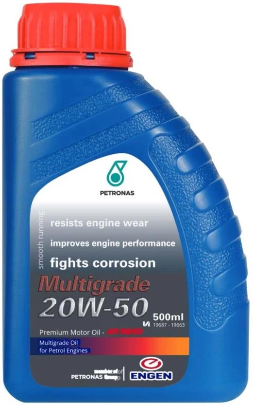Engen 20W-50 Multigrade Motor Oil (500 ml, Pack of 10)