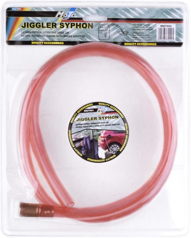 Moto Quip Jiggler Syphon Pump 10.2 inch Battery Jumper Cable Plastic For  Car (Pack of 1)
