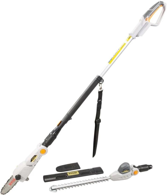 Ryobi 18V Cordless Pole Pruner & Hedger Corded & Cordless Grass Trimmer (Semi-automatic Feed)
