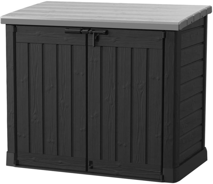 Keter Plastic Garden Shed (Black, Grey, Coverage Area:0 sq.m)