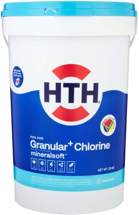 HTH 25kg Granular + mineral soft chlorine Pool Cleaner (Pack of 1)