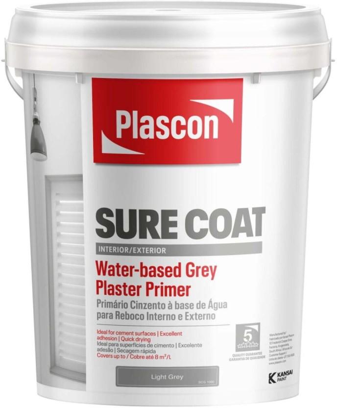 Plascon Surecoat Plaster Primer Grey Emulsion Wall Paint (20 L)