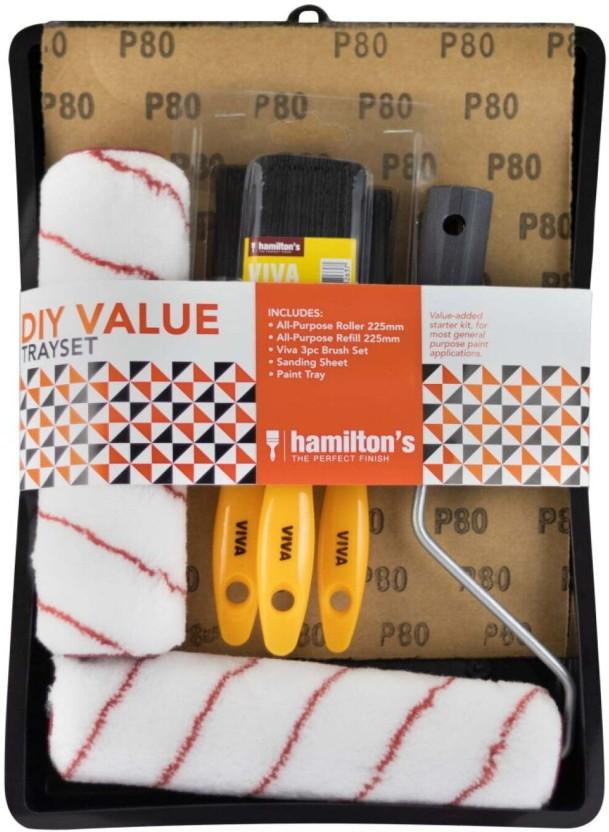 Hamiltons Diy Value Paint Trayset Paint Roller (Pack of 1)