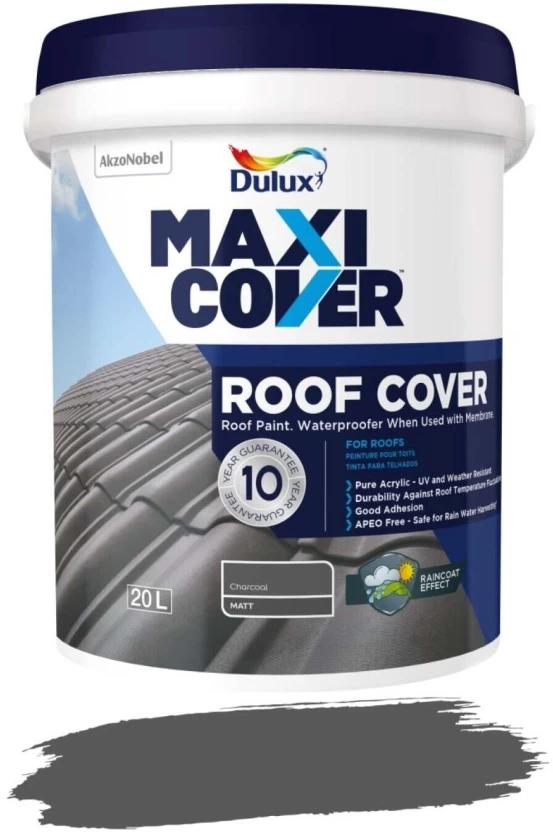 Dulux Maxicover Roof Cover Charcoal Emulsion Wall Paint (20 L)