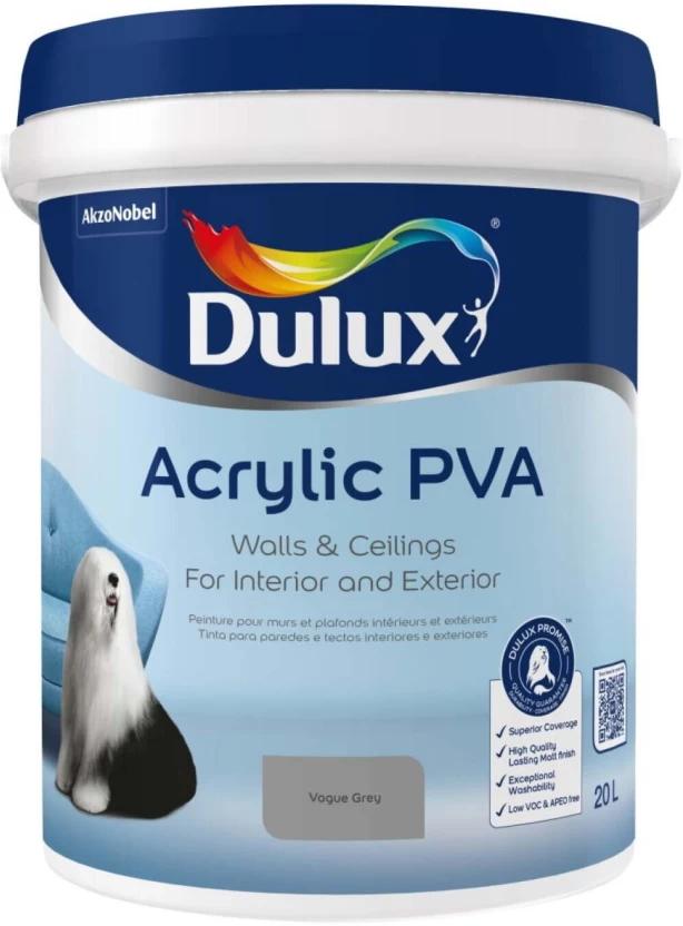 Dulux Acrylic PVA Vogue Grey Emulsion Wall Paint (20 L)