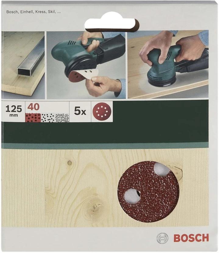 Bosch Sanding Sheet 125Mm Emery Sandpaper (60 Pack of 1)