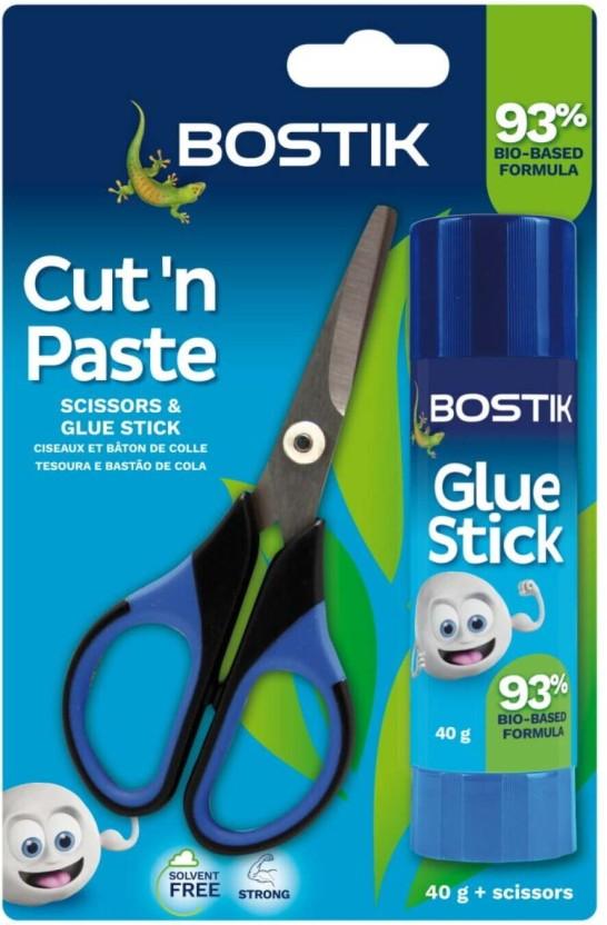 Bostik Cut' N Paste Scissors and Glue Stick Adhesive (40 g)