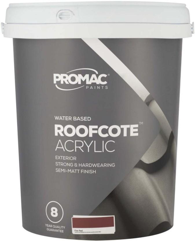 Promac Promac 20L Easy Coat Roof Fire Red Fire Red Emulsion Wall Paint (20 L)