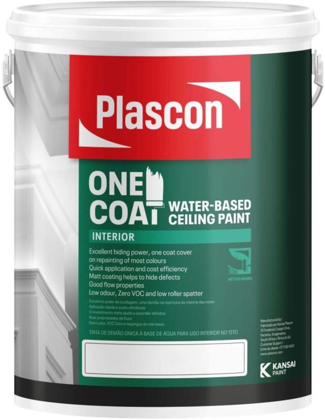 Plascon Bakkie & Trailer Coat White Emulsion Wall Paint (5 L)