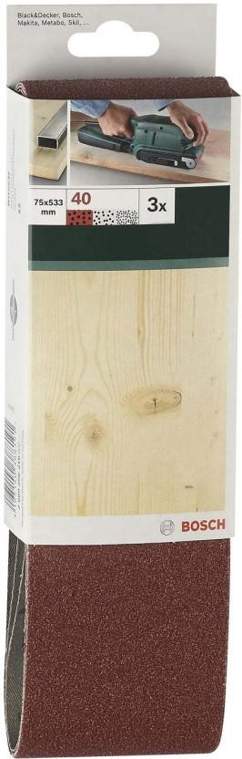 Bosch Sanding Belt 75 X 533Mm Emery Sandpaper (80 Pack of 1)