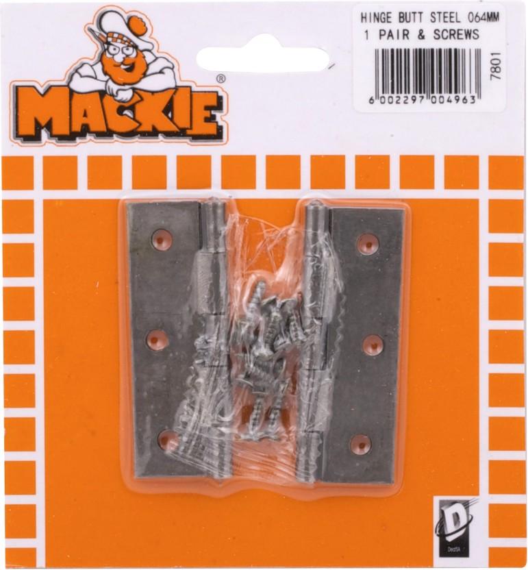 Mackie Butt Hinge Butt/Mortise Hinge (Silver Pack of 1)