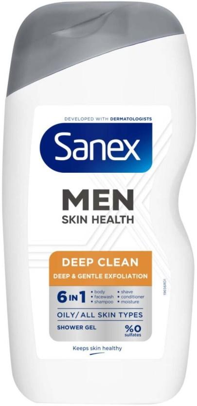 Sanex Deep Clean Men Shower Gel Body Wash (500 ml)