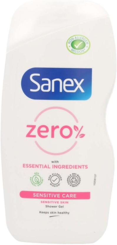 Sanex Zero Sensitive Care Shower Gel Body Wash (6 x 3000 ml)