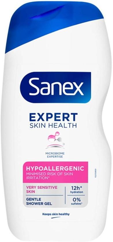 Sanex Expert Skin Health Hypoallergenic Shower Gel Body Wash (6 x 3000 ml)