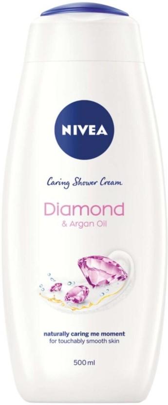 Nivea Diamond & Argan Oil Caring Shower Cream Body Wash (6 x 500 ml)