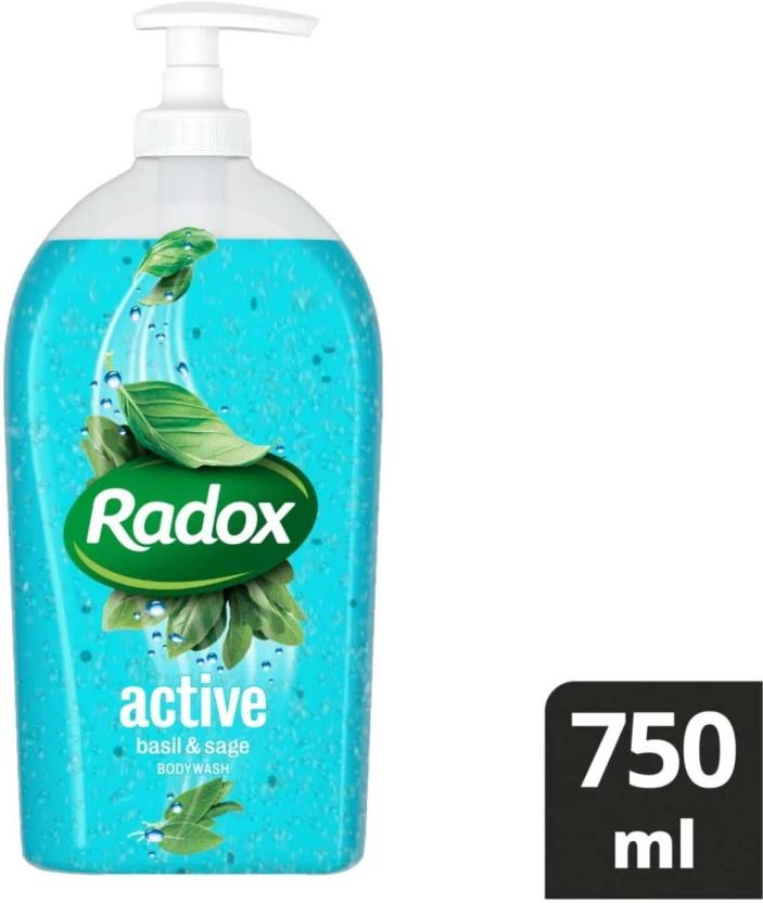 Radox Active Basil & Sage Body Wash Body Wash (12 x 750 ml)
