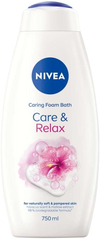 Nivea Care & Relax Foam Bath Body Wash (12 x 750 ml)