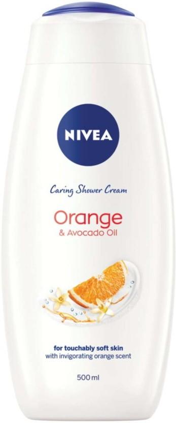 Nivea Orange & Avocado Oil Caring Shower Cream Body Wash (6 x 500 ml)