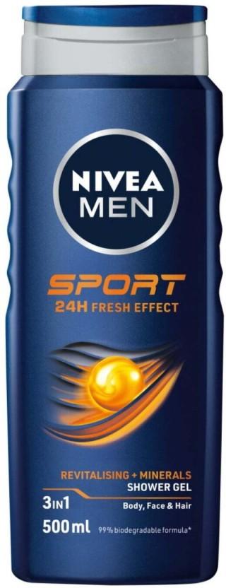 Nivea Men Sport - 24H Fresh Effect Body Wash (12 x 500 ml)