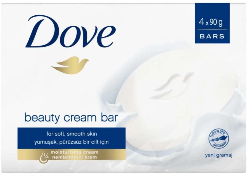 Dove Beauty Cream Bar Moisturing Cream (4 x 90 g)