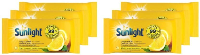 Sunlight Bath Soap Lively (6 x 175 g)