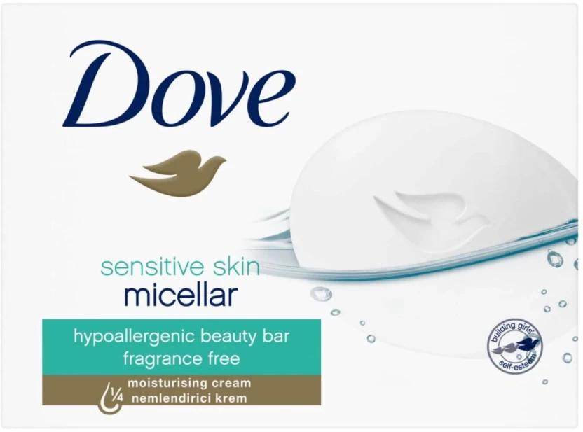 Dove Sensitive Skin Micellar Beauty Bar Fragrance Free (90 g)