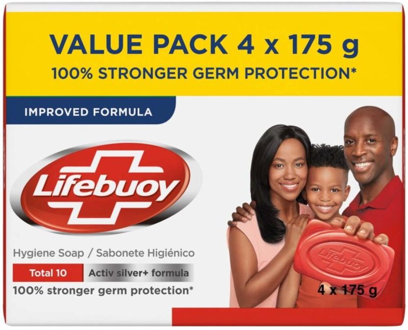 Lifebuoy 100% Stronger Germ Protection Regular (64 x 175 g)