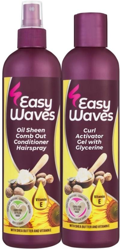 Easy Waves Oil Sheen Comb Out Conditioner Spray All Hair Types (250 ml)