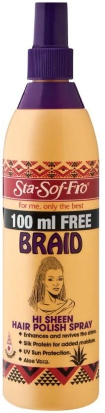 Sta Sof Braid - Hi Sheen Polish Spray All Hair Types (350 ml)