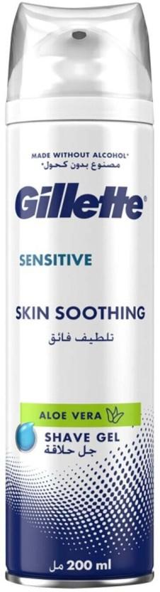 Gillette Gel, Sensitive Soothing Bottle for  Men (200 ml, Pack of 1)