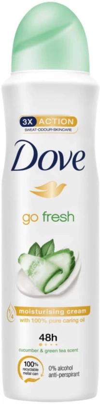 Dove Go Fresh Moisturising Cream Deodorant Spray  -  For Women (150 ml)