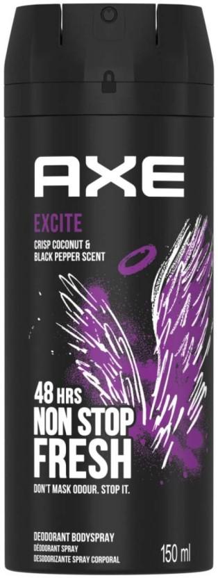 Axe Excite Non Stop Fresh Deodorant Spray  -  For Men (150 ml, Pack of 6)