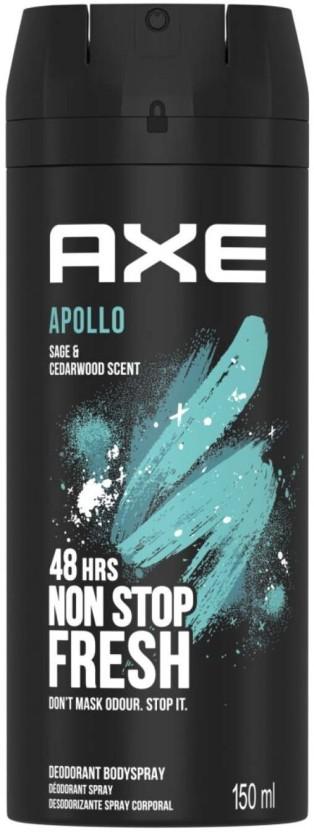Axe Apollo Non Stop Fresh Deodorant Spray  -  For Men (150 ml, Pack of 6)
