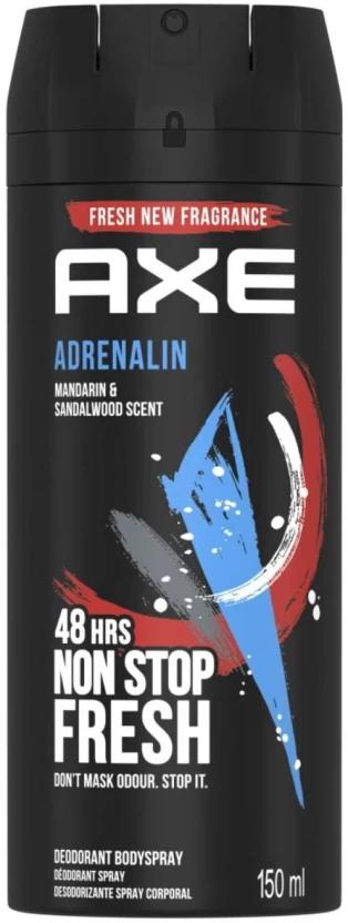 Axe Deodorant Adrenalin Deodorant Spray  -  For Men (150 ml, Pack of 6)