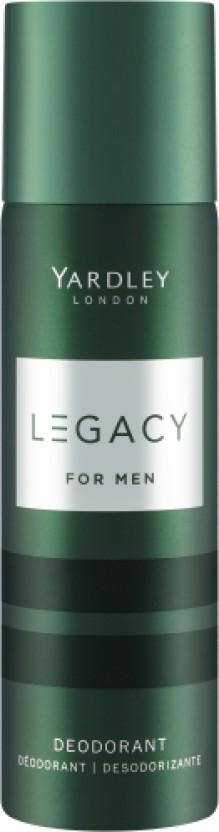 Yardley London Legacy Deodorant Spray  -  For Men (125 ml)