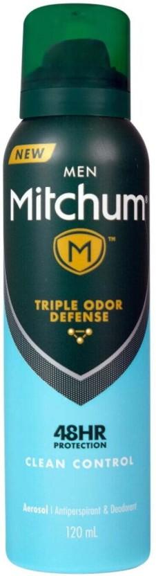 Mitchum Deodorant Aerosol | Clean Control Deodorant Spray  -  For Men (120 ml)