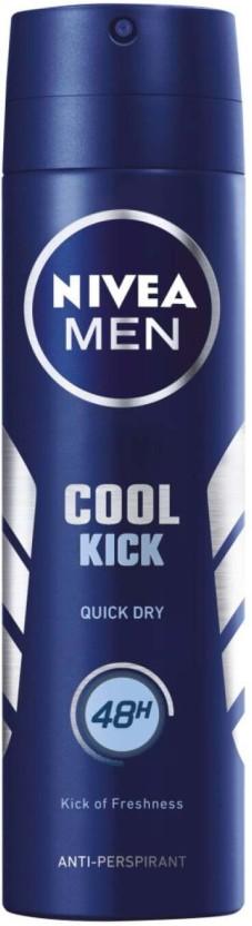 Nivea Cool Kick Quick Dry Deodorant Spray  -  For Men (150 ml)