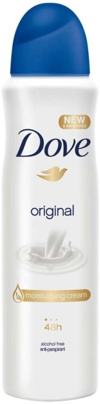 Dove Original Moisturising Cream Deodorant Spray  -  For Women (150 ml, Pack of 6)