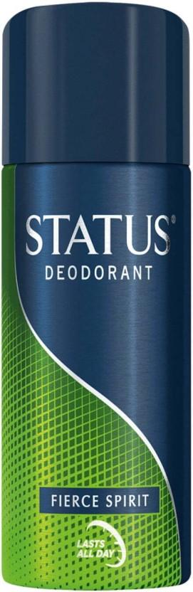 Status Fierce Spirit Deodorant Spray  -  For Men (130 ml, Pack of 6)