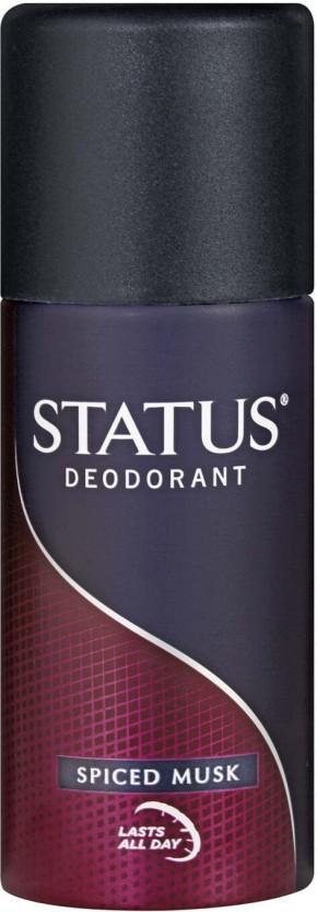 Status Spiced Musk Deodorant Spray  -  For Men (130 ml)