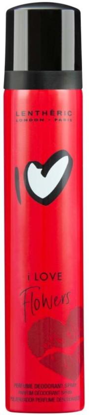 Lentheric I Love Flowers Deodorant Spray  -  For Women (90 ml, Pack of 6)