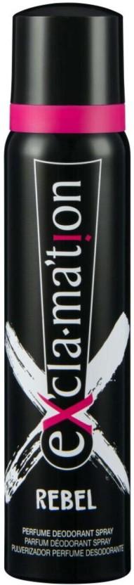 Coty Exclamation Rebel Deodorant Spray  -  For Women (90 ml)