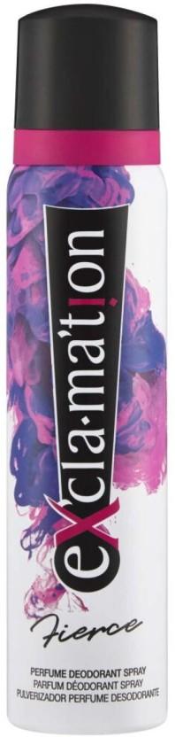 Coty Exclamation Fierce Deodorant Spray  -  For Women (90 ml)