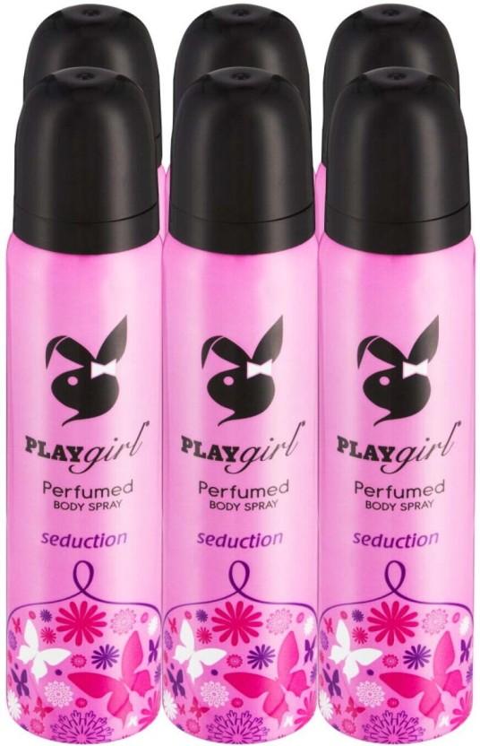 Playgirl Seduction Deodorant Spray  -  For Women (540 ml, Pack of 6)