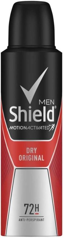 Shield Motion Activated Dry Original Deodorant Spray  -  For Men (900 ml, Pack of 6)