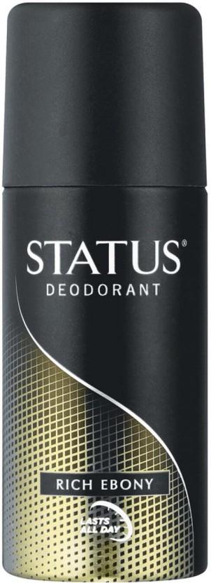 Status Rich Ebony Deodorant Spray  -  For Men (130 ml)